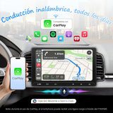 ATOTO F7G211WE Radio Coche 2 DIN de 10,1", Apple CarPlay Inalámbrico y Android Auto Inalámbrico, Pantalla Táctil QLED, DSP, Bluetooth, LRV, MirrorLink, Control del Volante, AUX, Radio FM/AM