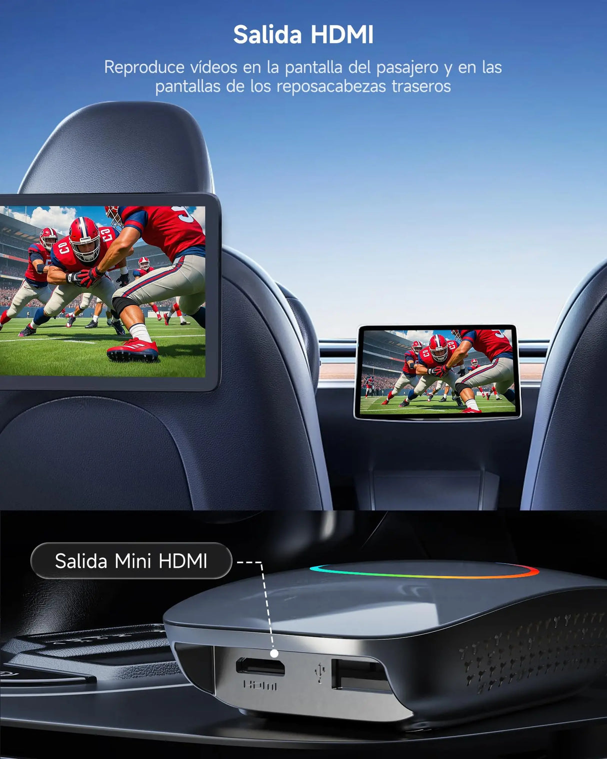 ATOTO CB4CT Wireless CarPlay Adapter AI Box, Android Auto & CarPlay Wireless, Android 13 OS 2G+16G, In-Car Multimedia Streaming Box for YouTube/Netflix, 4G/WiFi/Bluetooth Dual, OTA, Grey