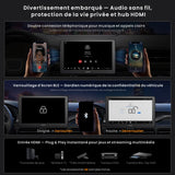 ATOTOOUT Autoradio Double Din 9 Pouces X10, écran Tactile QLED 8G+128G, CarPlay sans Fil, Android Auto, Android avec 4G/Wi-FI/BT/USB, DSP, AMP, SUB, GPS, entrée caméra Avant et de recul 1080P