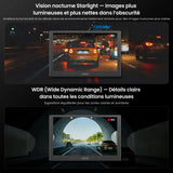 ATOTO AC-HN9FR Caméra Dash Avant AHD 1080p, 30fps, Vision Nocturne Starlight, WDR, Grand-Angle 136°, G-Capteur, Mode Parking, Enregistrement en Boucle, Lecture Trace GPS, Série V10