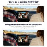 ATOTO AC-HN9CBV1 Caméra d’Habitacle Arrière (Montée à l’Avant), AHD 1080p 30fps, Vision Nocturne Starlight, Grand Angle 135°, Enregistrement en Boucle, Mode Parking, Compatible Série V10