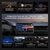 ATOTO X10DG2B7E Autoradio 2 DIN 7 Pouces, QLED, 8+128G, Microphone Double et Entrée Caméra, CarPlay & Android Auto sans fil, 4G LTE, Assistant vocal IA, Suivi GPS, DAB, Bluetooth, LRV, Entrée HDMI