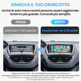 ATOTO F7G1A6WE-S01 Autoradio 1 DIN 6,28" Touchscreen, CarPlay e Android Auto Wireless, Bluetooth, Schermo Integrato, F7WE Gen2
