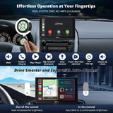 ATOTO P807SD 7" Portable Wireless Car Stereo with HD 1080P WDR Rear Camera, QLED Glare-Suppressing Touchscreen, Wireless CarPlay & Android Auto, OTA Upgrade, Remote Control & FM/AUX Output
