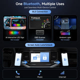 ATOTOEXCEL A5L 7" Android Double Din Car Stereo with Bluetooth OBD2, View Real-time Vehicle Data, AI Driving Assistant Powered by ChatGPT 5.2, TrackHU GPS Tracking, Wireless CarPlay Android Auto