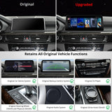 ATOTO 12,3-Zoll Autoradio CarPlay Display und Android Auto, kompatibel mit BMW X5 Serie F15 NBT-System (2014-2017), alle Originalfunktionen erhalten, GPS-Tracking, DriveChat AI, 2 Bluetooth, 4G LTE
