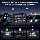 ATOTO S84G211P-S01 10.1 Zoll QLED Android Doppel-DIN Autoradio, kabelloses CarPlay und Android Auto, 4G LTE, WiFi/USB-Tethering, Hi-Fi DSP mit 4V Vorverstärkerausgang, mit Rückfahrkamera, 4G+64G