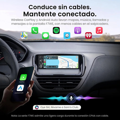 ATOTO F7G1A6WE-S01 Radio de Coche 1 DIN 6,28" con Pantalla Táctil, Apple CarPlay y Android Auto Inalámbricos