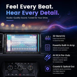 ATOTO S84G2D7PB 7" Android Double DIN Car Stereo with 4G LTE, Wireless Apple CarPlay & Android Auto, QLED Touchscreen, DSP, 4V Pre-Outs, Optical Out, HDMI In/Out, GPS Tracker & LED Sync Bar