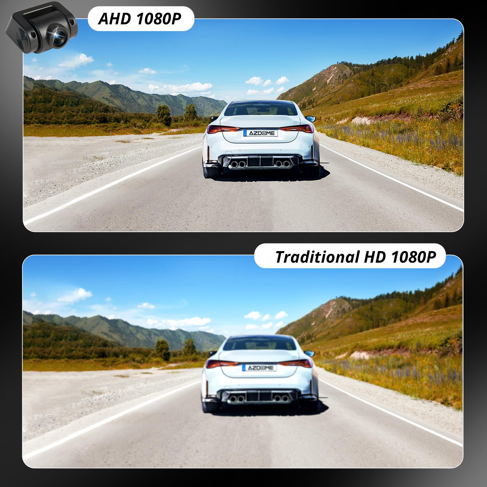 ATOTO AC-FCR04W 1080P Front Camera - 150° Wide Angle, Night Vision