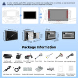 ATOTOZONE Double-DIN Car Stereo 9 Inch Android Car Radio, Wireless CarPlay&Android Auto, Backup Camera and Dashcam, AI Dialogues, WiFi/BT/USB, GPS Tracking, 24B EQ&DSP, 4 * 45W AMP