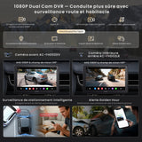 ATOTOOUT Autoradio Double Din 9 Pouces X10, écran Tactile QLED 8G+128G, CarPlay sans Fil, Android Auto, Android avec 4G/Wi-FI/BT/USB, DSP, AMP, SUB, GPS, entrée caméra Avant et de recul 1080P
