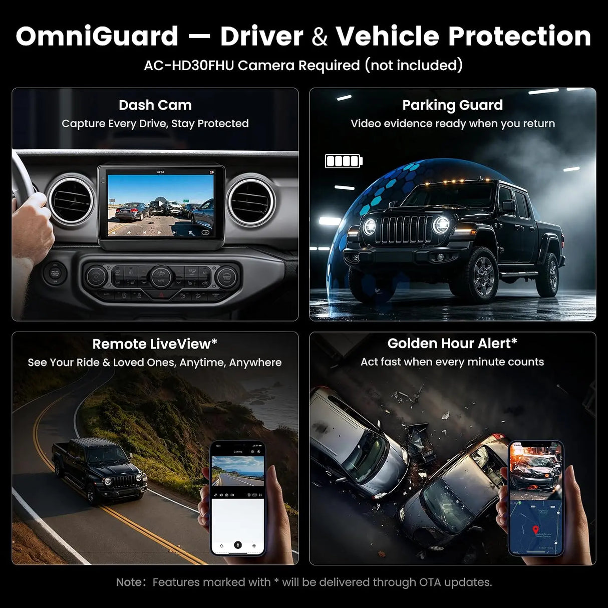 ATOTO S8LMMR09ADM 9" Android Car Stereo for Jeep Wrangler JL 2018–2023 & Gladiator JT 2020–2023, Wireless Apple CarPlay & Android Auto, 4G LTE, QLED Screen, DSP, GPS Navigation