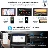 [Upgrade] ATOTO F7G2A7WE 7" Double Din Car Stereo with HD LRV Camera, Wireless CarPlay, Wireless Android Auto, Touchscreen, Bluetooth, Phone Mirroring, USB Video & Audio