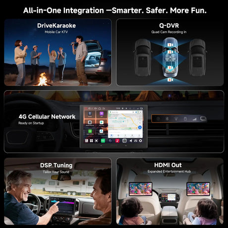 ATOTO V10G211OC 10-Zoll Android Doppel-DIN Autoradio, 6GB+128GB, Bluetooth 5.4/Wi-Fi, Wireless CarPlay & Android Auto