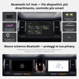 ATOTOEXCEL A7 7 Pollici Android Autoradio 2 Din, 4G LTE Integrato, Wireless CarPlay & Android Auto, Hi-Fi DSP/Uscita Ottica/4V Pre-Out, SCVC, AI DriveChat, Tethering WiFi/USB, [Scanner OBD2 Incluso]