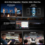 ATOTO V10G211OC-S04 10” QLED Android Double DIN Car Stereo, Wireless CarPlay & Android Auto, Includes Front Dash Cam & Backup Camera, Car Karaoke, Pro DSP 4V Pre-Out, HDMI Out, aptX HD Bluetooth, 4G LTE