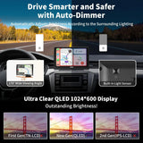 ATOTO P8 7 インチ GPS 自動 – Telecamere Doppie フル HD、Telecomando、QLED タッチスクリーン、CarPlay e Android Auto Senza Fili、Luminosità Adattiva WDR、Schermo per Auto