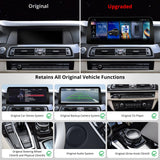 ATOTO 12,3" Autoradio CarPlay Display und Android Auto, kompatibel mit BMW 5er-Serie F10 F11 NBT-System (2013-2017), alle Originalfunktionen erhalten, GPS-Tracking, DriveChat AI, 2 Bluetooth, 4G LTE
