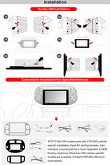 ATOTO S8G2114PM 10" Double Din Car Stereo, QLED Display, Wireless CarPlay and Android Auto, Split Screen, Dual Bluetooth with aptX HD, HD VSV Parking, LRV, SCVC, 3G+32G, Android Navigation