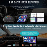 ATOTO boîtier CarPlay IA CB6 – Dongle WIFI con Mini OBD II, Android Auto y CarPlay inalámbrico, 8GB+128GB, Streaming para coche con 4G, Wi-Fi, Doble Bluetooth, USB, GPS integrado, Asistente IA, microSD, OTA