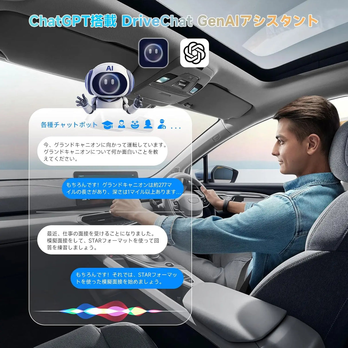 ATOTO CB6ワイヤレスワイヤレス：無制限CarPlayをワイヤレスCarPlayおよびワイヤレスAndroid Autoに変換、AIボイスドングル、GPSトラッキング、8GB+128GB対応、互換アプリ、銀