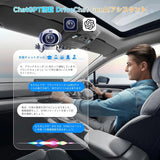 ATOTO CB6ワイヤレスワイヤレス：無制限CarPlayをワイヤレスCarPlayおよびワイヤレスAndroid Autoに変換、AIボイスドングル、GPSトラッキング、8GB+128GB対応、互換アプリ、銀