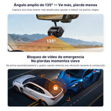 ATOTOEXCEL Cámara Interior, Orientada Atrás (Montada Delante) con AHD 1080p,30fps,Visión Noct. Starlight,Gran Angular 135°,Grabación en Bucle Modo Aparcamiento Solo Compatible con Serie V10,AC-HN9CBV1