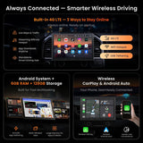 ATOTO V10 10.1" Android Single Din&Double Din Car Stereo, 6+128GB, 4G LTE