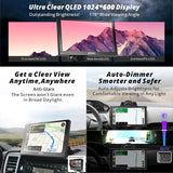 ATOTO P9 Autoradio für tragbares Android mit 7 QLED-Anschlüssen, CarPlay und Android Auto Wireless 2+32 GB, Mirror Link, GPS-Unterstützung, Bluetooth und Bluetooth, WLAN, USB, Bluetooth, HDMI-Anschluss, P907SD