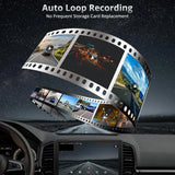 ATOTO AC-FCR04W Dashcam 1080P, 150° Winkel, Notaufnahme, Loop-Registrierung, Unterstützung bis zu 128 GB, kompatibel mit S8 UN/MS/PN (S8 PN Solo Monitor Frontale)