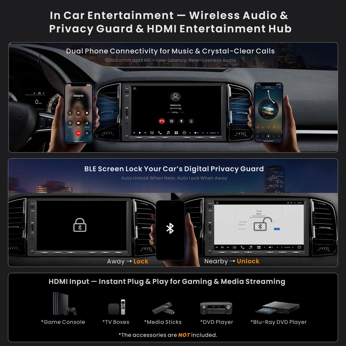 ATOTO X10G2A7E 7" Android Double DIN Car Stereo with Integrated Navigation, 8+128G, ChatGPT AI, 4G LTE, Wireless CarPlay & Android Auto, Dual Phone Connection & Bluetooth