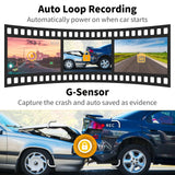 ATOTO AC-RCR01W 1080P Backup Camera - 150° Wide Angle, Night Vision, G-Sensor, for Select ATOTO P8 Series