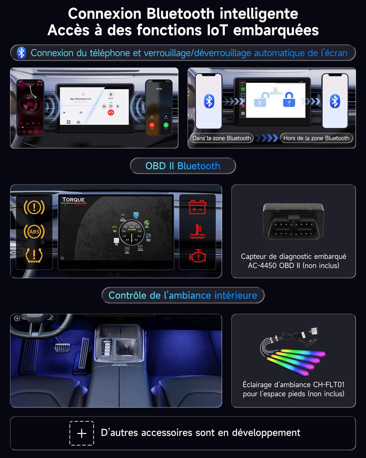 ATOTOOUT Carplay AI Box, Carplay sans Fil & Android Auto & Android 13 2G + 16G, Boîte de Diffusion de Voiture pour Youtube, Netflix et Plus Encore avec 4G/ WiFi/Bluetooth Double intégré, OTA, Noir