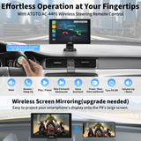 ATOTO 7 inch Portable Car Radio Wireless Carplay and Android Auto Screen, HD 1080P Rear DVR Camera, On-Dash Camera Input, Remote Control, WDR & Auto Dimmer, P807SD-RC