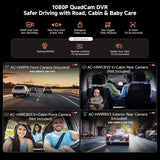 ATOTO V10G211OC-S04 10” QLED Android Double DIN Car Stereo, Wireless CarPlay & Android Auto, Includes Front Dash Cam & Backup Camera, Car Karaoke, Pro DSP 4V Pre-Out, HDMI Out, aptX HD Bluetooth, 4G LTE