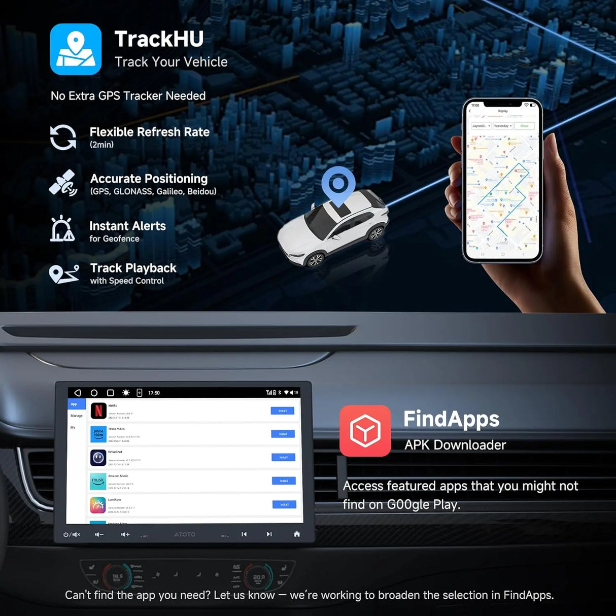 ATOTO A6G110PF 10.1" Bluetooth Radio for Car, 8-Core Android Single & Double Car Stereo, Wireless CarPlay & Android Auto, Floating QLED Touchscreen, 2+32G, ChatGPT, GPS Tracker, HD LRV, WiFi/BT/USB, Dual Bluetooth