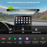 ATOTO 9" Portable Car Stereo with QLED Touchscreen, Wireless/Wired CarPlay & Android Auto, 2GB+32GB, ChatGPT AI, Fast Boot, 1280x720p Display
