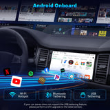 ATOTOEXCEL A5L Autoradio Android 2 DIN, 7 Pouces Carplay sans Fil et Android Auto sans Fil, Autoradio CarPlay avec 24-B EQ DSP, 2G+32G, Tethering de WiFi/BT/USB, Suivi GPS, Mirrorlink
