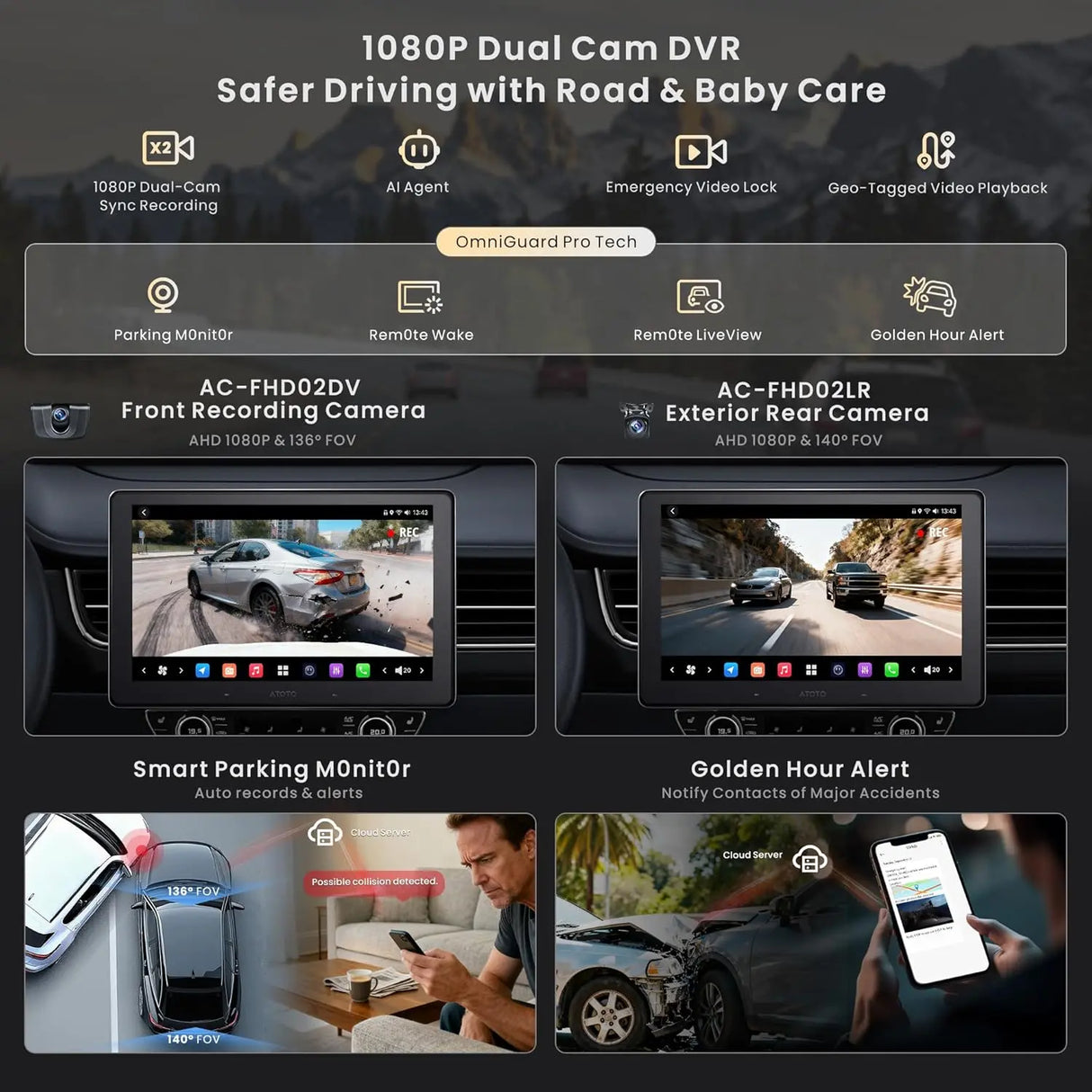 ATOTO X10G2A7E 7" Double Din Car Stereo with Android In-Dash Navigation, 8+128GB, Wireless CarPlay & Android Auto, ChatGPT AI Assistant, 4G LTE, Dual Phone Connection, Dual Bluetooth