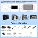 [9-Inch] ATOTOEXCEL Android Double Din Car Stereo Wireless CarPlay & Android Auto, OBD2 Scanner Car Radio with Wi-Fi/Bluetooth/USB, GPS Tracking, 24B EQ&DSP, Built-in AMP, HD LRV, Mirror Link