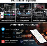 ATOTO 9" Portable Car Stereo with QLED Touchscreen, Wireless/Wired CarPlay & Android Auto, 2GB+32GB, ChatGPT AI, Fast Boot, 1280x720p Display