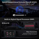 ATOTOZONE A6PF Plus 9inch QLED Android Double DIN Car Stereo, 8-Core 4G+64G, 4G LTE/WiFi/BT/USB, Wireless CarPlay & Android Auto Touch Screen, Dual Bluetooth, 36 EQ DSP/LRV/SWC, AI Chat&GPS Tracking