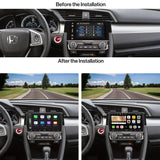 YOFUNG AC-HDCVC06X-ST Dash Installation Mounting Kit for Honda Civic 2016–2020 – Only Compatible with ATOTO IAH09D Car Stereo