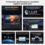 ATOTO S84G211P-S01 10,1 Pouces QLED Android Autoradio Double DIN, CarPlay et Android Auto sans fil, 4G LTE, Wi-Fi/Partage de connexion USB, DSP Hi-Fi avec pré-sortie 4V, avec caméra de recul, 4G+64G