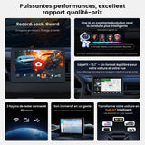 ATOTO S84G211P-S01 10,1 Pouces QLED Android Autoradio Double DIN, CarPlay et Android Auto sans fil, 4G LTE, Wi-Fi/Partage de connexion USB, DSP Hi-Fi avec pré-sortie 4V, avec caméra de recul, 4G+64G