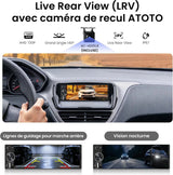ATOTO F7WE Autoradio 1 DIN 6.28 Pouces avec CarPlay sans Fil & Android Auto