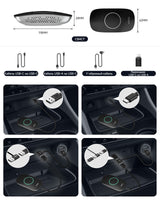 ATOTO CarWave CB4CT Беспроводной адаптер Android Auto, HDMI-выход, встроенный ChatGPT, поддержка YouTube/Netflix/Prime Video/Spotify, двухдиапазонный Wi-Fi, Bluetooth, воспроизведение с USB, OTA-обновления, 2ГБ+16ГБ