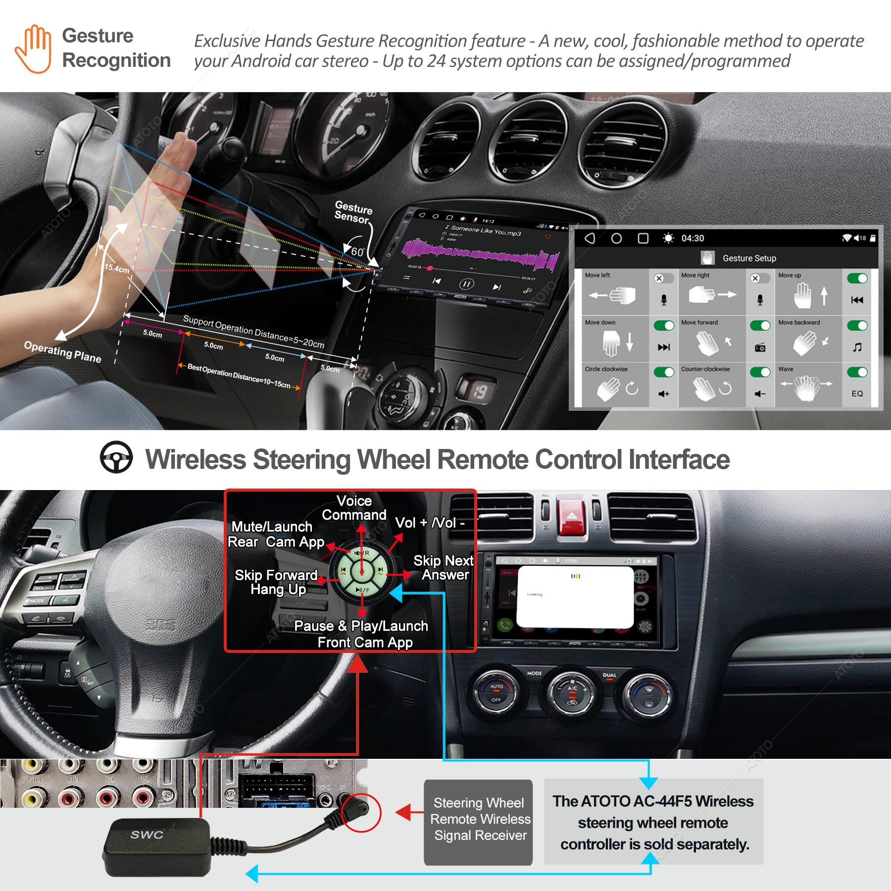 ATOTO S8 Ultra Double Din Car Stereo, 7 Inch Android in-Dash Navigation, Wireless CarPlay & Android Auto, Dual BT w/aptX HD, Gesture Operation, ATOTO S8 Ultra Double Din Car Stereo, 7 Inch Android in-Dash Navigation, Wireless CarPlay & Android Auto, Dual BT w/aptX HD, Gesture Operation,