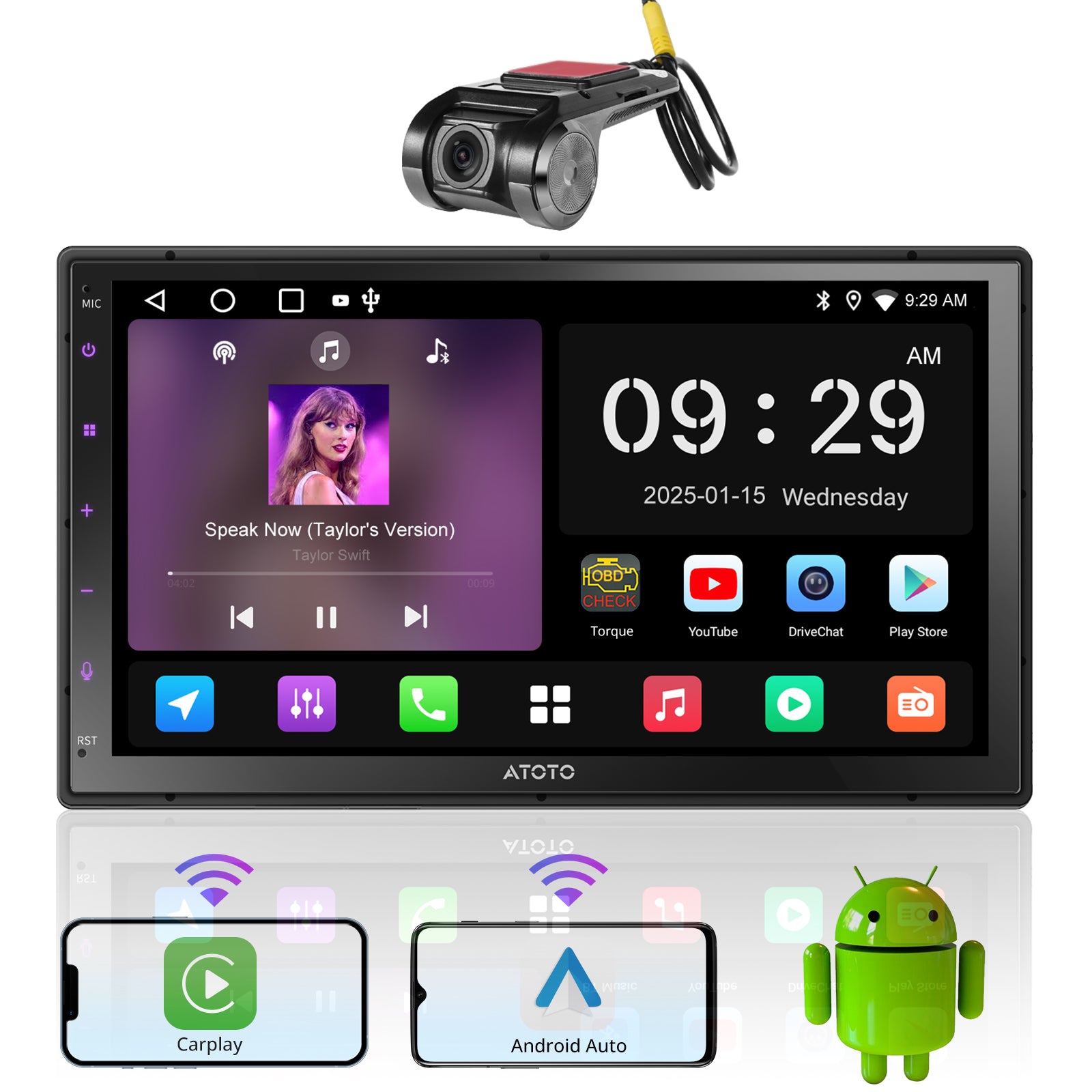 カーオーディオ ATOTO A6G209PF 2G+32 Amazon.co.jp: ATOTO A6PF Android 2DIN ディスプレイオーディオ